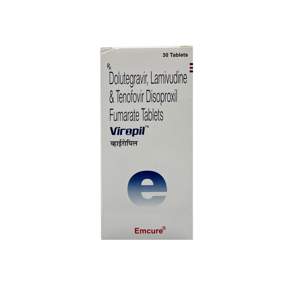 VIROPIL (Долутегравир + Ламивудин + Тенофовир / Dolutegravir + Lamivudine + Tenofovir) Emcure