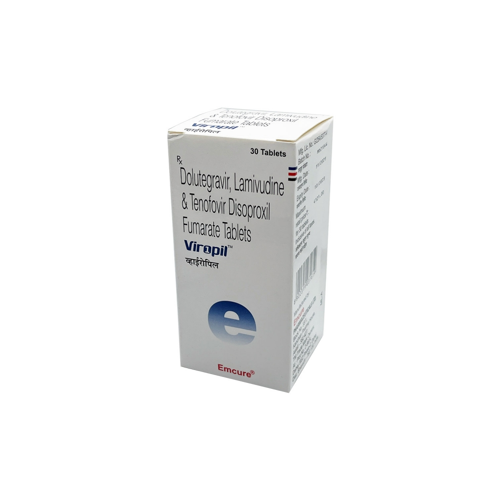 VIROPIL (Долутегравир + Ламивудин + Тенофовир / Dolutegravir + Lamivudine + Tenofovir) Emcure