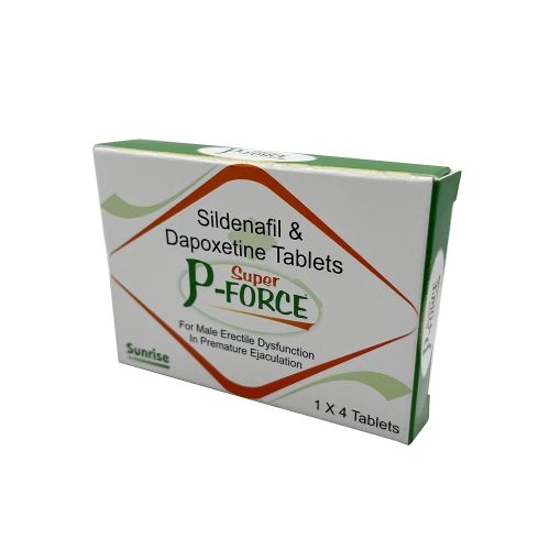 Extra Super P-Force (Силденафил + Дапоксетин / Sildenafil + Dapoxetine) (4 Tab) Sunrise Remedies Pvt. Ltd