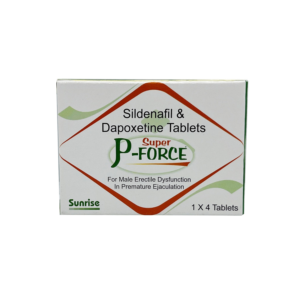 Extra Super P-Force (Силденафил + Дапоксетин / Sildenafil + Dapoxetine) (4 Tab) Sunrise Remedies Pvt. Ltd