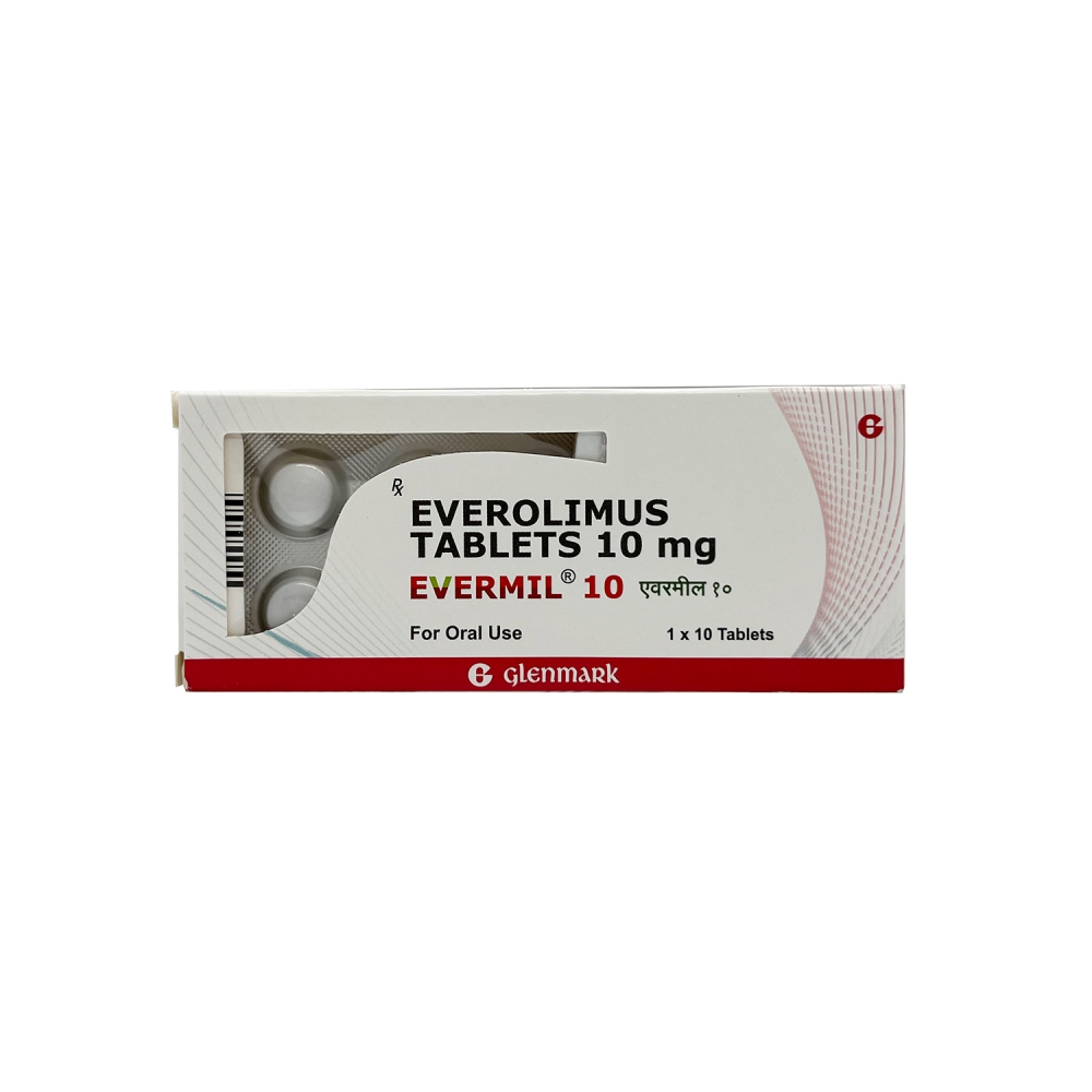 EVERMIL 10 (Эверолимус / Everolimus) Glenmark Pharmaceuticals