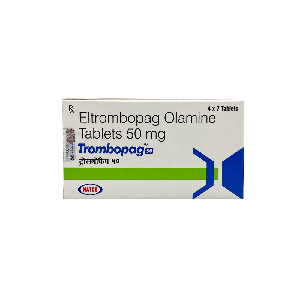 TROMBOPAG 50 (Элтромбопаг / Eltrombopag) Natco Pharma