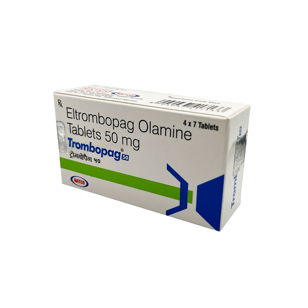 TROMBOPAG 50 (Элтромбопаг / Eltrombopag) Natco Pharma