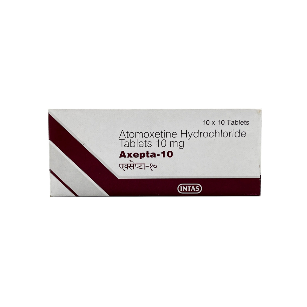 AXEPTA-10 (Атомоксетин / Atomoxetine) INTAS Pharmaceuticals Ltd