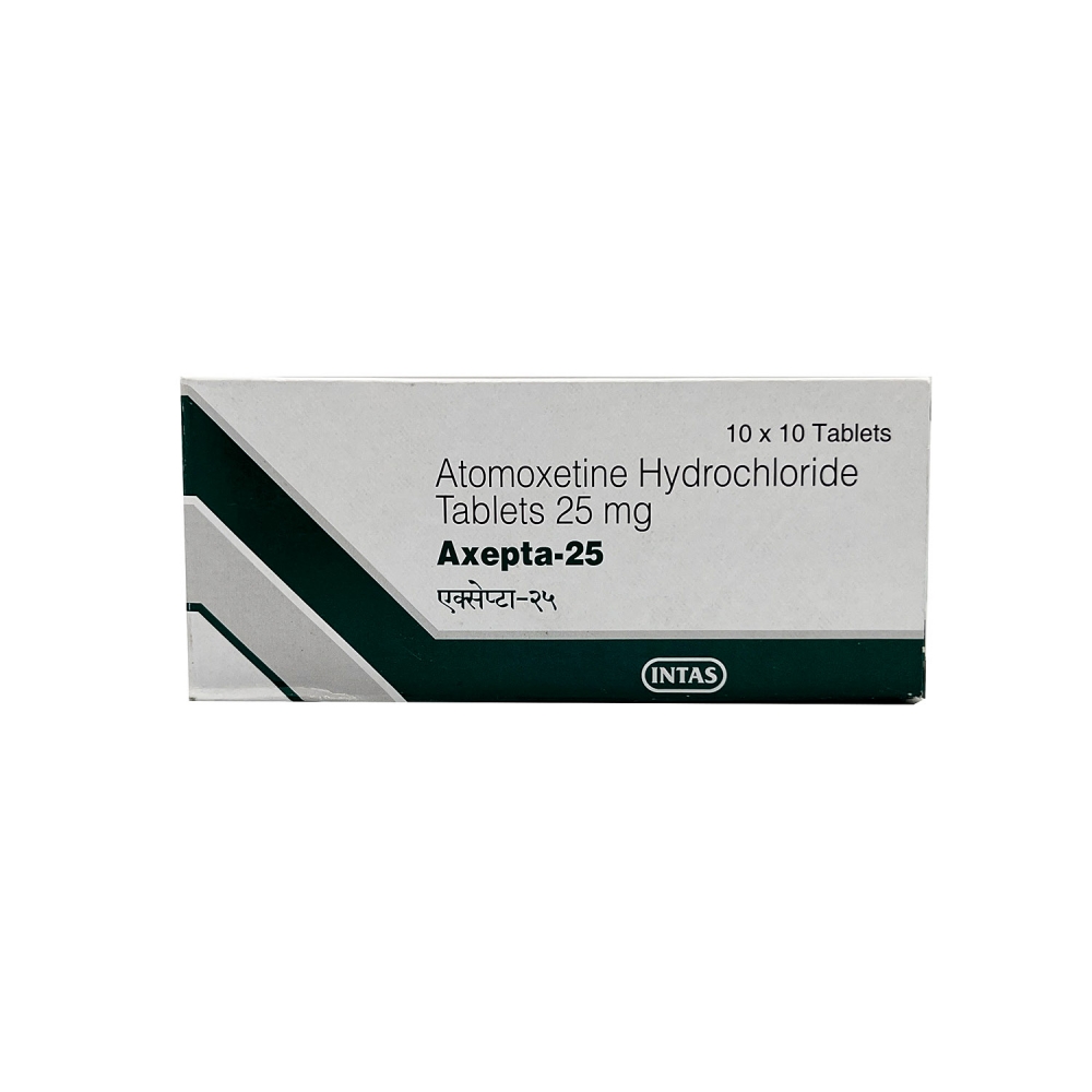 AXEPTA-25 (Атомоксетин / Atomoxetine) INTAS Pharmaceuticals Ltd