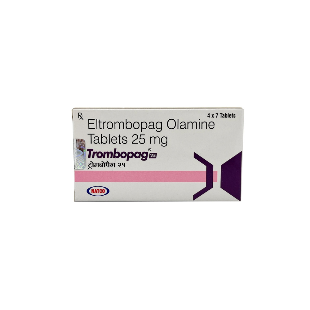 TROMBOPAG 25 (Элтромбопаг / Eltrombopag) Natco Pharma