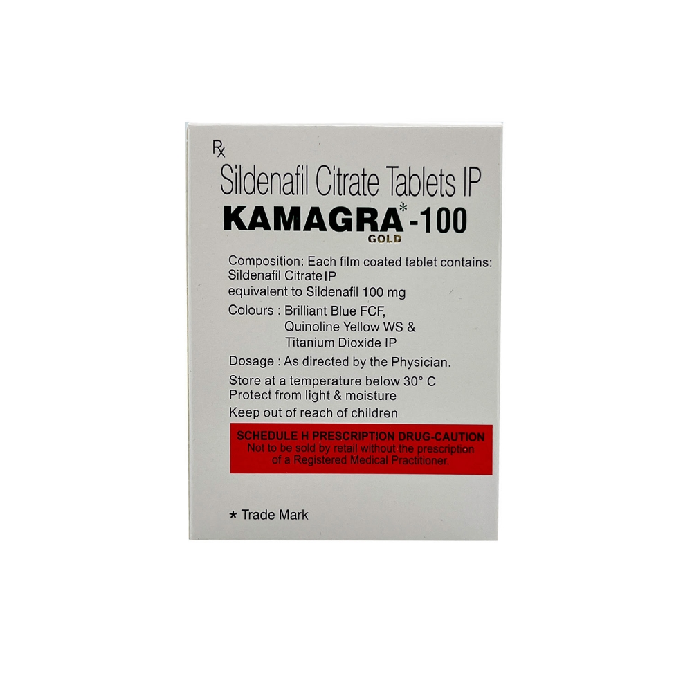 KAMAGRA 100 (Силденафил / Sildenafil) (4 Tab) Ajanta Pharma Limited