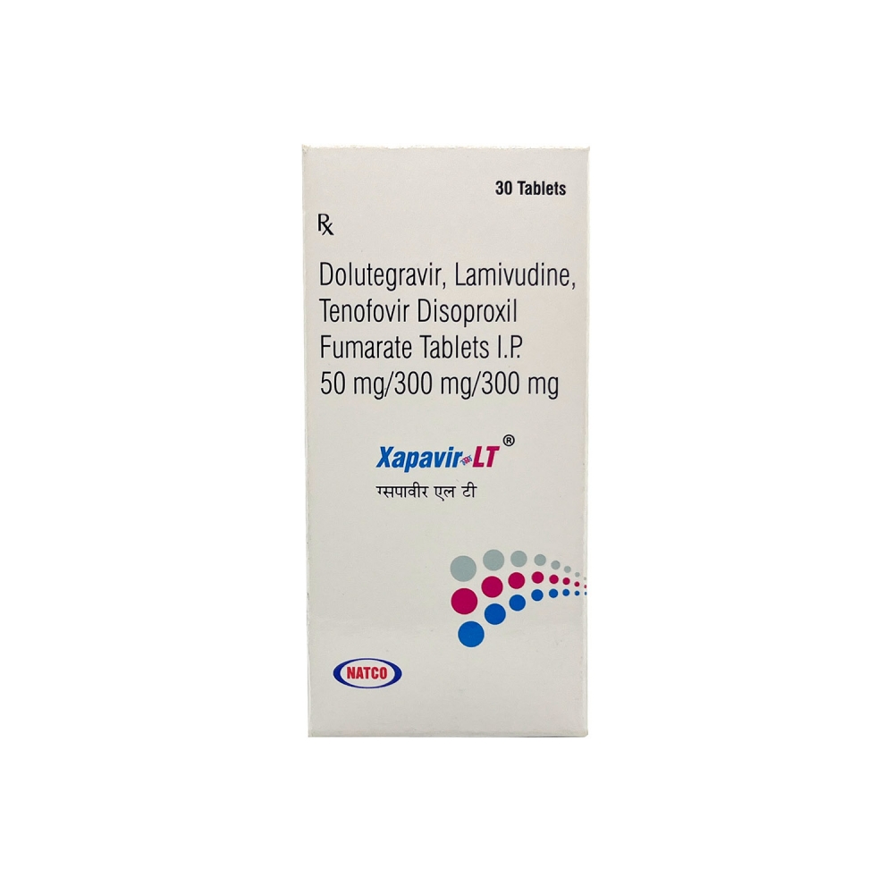 XAPAVIR-LT (Долутегравир + Ламивудин + Тенофовир / Dolutegravir + Lamivudine + Tenofovir) Natco Pharma